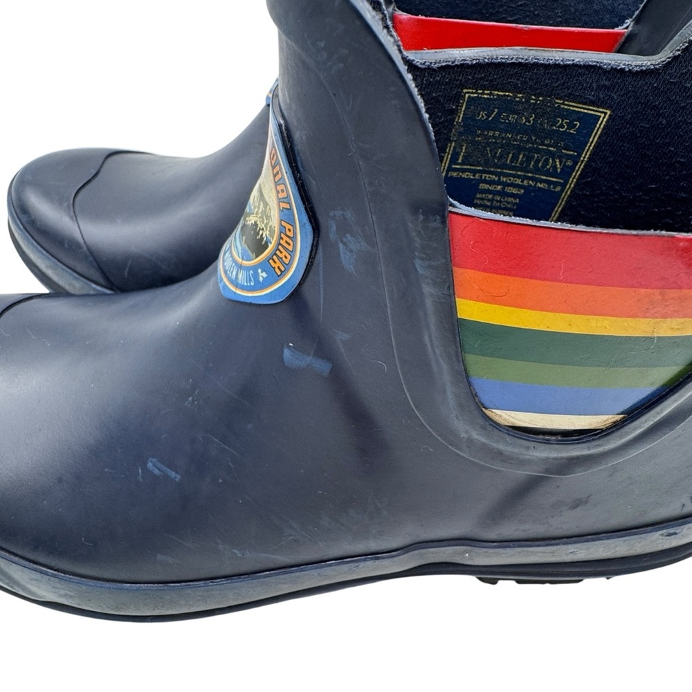 Pendleton *Crater Lake National Park* Dark Blue Ankle Rain Boot - Size 7 - Picture 8 of 15